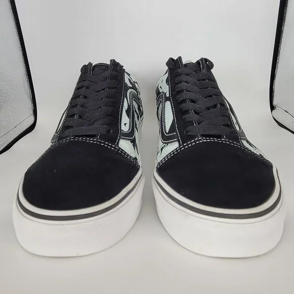 Vans SK8 Old Skool Classic Alien Ghosts Glow in the Dark Men's 508731 US Size 10 - Picture 3 of 8